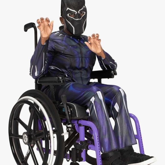 Kids MARVEL Black Panther Child Adapative Costume Size Large (12-14) - Picture 1 of 10
